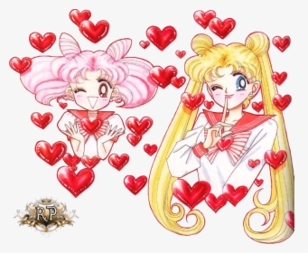 Transparent Sailor Moon Chibi Png - Sailor Moon Valentines Day, Png Download, Transparent PNG