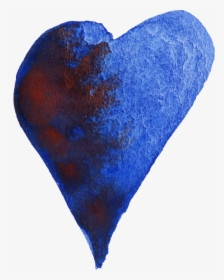 20 Watercolor Heart Vol 2 Onlygfx - Heart Watercolor Transparent Blue, HD Png Download, Transparent PNG