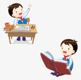 This Graphics Is Cartoon Student Character Elements - 学生 卡通, HD Png Download, Transparent PNG