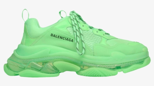 Balenciaga Triple S Neon Green, HD Png Download, Transparent PNG