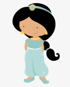 Princess Disney Cutes Ii - Princesas Jasmine Cute Png, Transparent Png, Transparent PNG