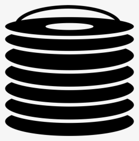 Stacked Vinyl Records - Vinyl Records Stack Icon Free, HD Png Download, Transparent PNG