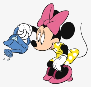 Mickey Mouse Clipart Garden - Mickey Mouse With Water Can, HD Png Download, Transparent PNG