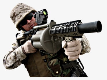 Soldier With Grenade Launcher, HD Png Download, Transparent PNG