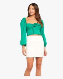 Sofia Blouse In Colour Pepper Green - Photo Shoot, HD Png Download, Transparent PNG