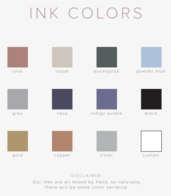 Ink Colors, HD Png Download, Transparent PNG