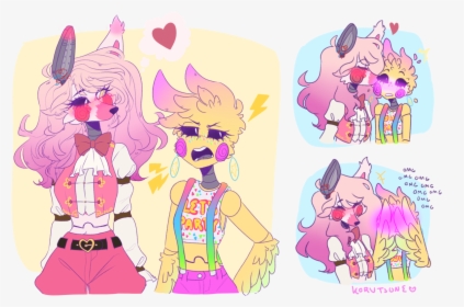 Back On My Bullshitdont Steal My Designs Of Mangle/toy - Toy Manglica, HD Png Download, Transparent PNG