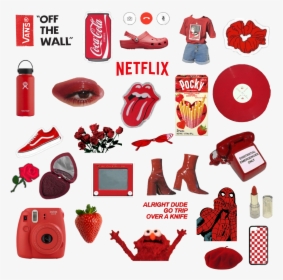 Aesthetic Sticker Pack Red, HD Png Download, Transparent PNG