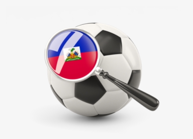 Football With Magnified Flag - South Korea Soccer Ball Png, Transparent Png, Transparent PNG