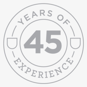 Stamp 45 Years Of Experience - Circle, HD Png Download, Transparent PNG