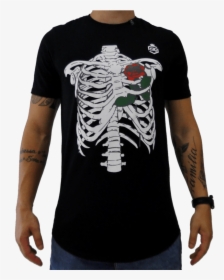 Skeleton Wallpaper With Roses, HD Png Download, Transparent PNG