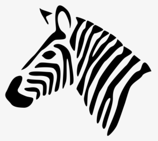 Transparent Animal Face Png - Black And White Zebra Icon, Png Download, Transparent PNG