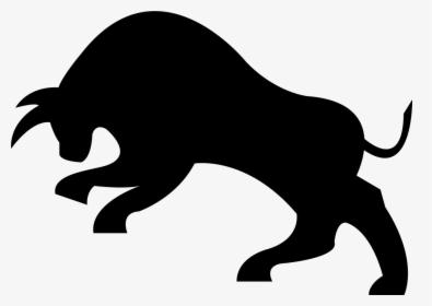 Bull Side View Black Animal Shape - Animal Shape Png, Transparent Png, Transparent PNG