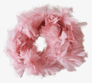 Pink Feathers Boa Scarf - Pom-pom, HD Png Download, Transparent PNG