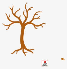 Roots Clipart Leaf - Easy Simple Dead Tree Drawing, HD Png Download, Transparent PNG
