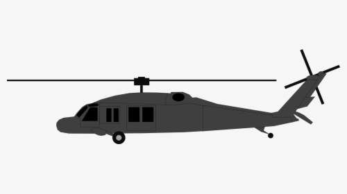 Helicopter Clipart Black Hawk Helicopter - Helicopter Rotor, HD Png Download, Transparent PNG