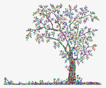 This Free Icons Png Design Of Low Poly Prismatic Tree - Black And White Trees Clip Art, Transparent Png, Transparent PNG