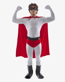 Superhero Costume Png - Crusader Superhero White And Red, Transparent Png, Transparent PNG