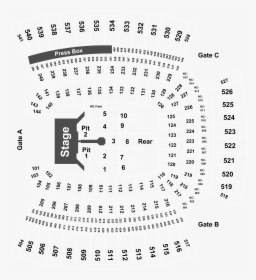 Seat Number Heinz Field Seating Chart With Rows, HD Png Download, Transparent PNG