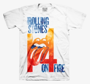 T Shirts Rolling Stones 14 On Fire - T Shirt, HD Png Download, Transparent PNG