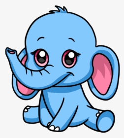 Baby Elephant Drawing Easy, HD Png Download, Transparent PNG