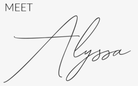 Alyssa - Calligraphy, HD Png Download, Transparent PNG