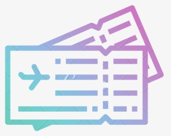 Ticket Travel Air Plane Airplane Flight Icon, HD Png Download, Transparent PNG