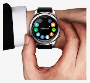 Man S Hand And Arm Wearing A Suit - Samsung Gear S3 Price In Pakistan, HD Png Download, Transparent PNG