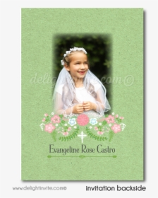 Botanical Floral First Holy Communion Invites For Girls - Geranium, HD Png Download, Transparent PNG