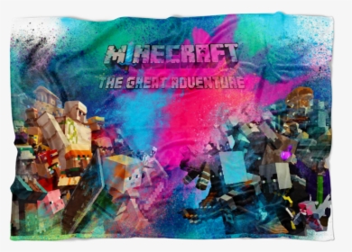 Minecraft Fleece Blanket Minecraft War Color Dust Blue - Update Minecraft, HD Png Download, Transparent PNG