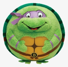 Ty Beanie Ballz Teenage Mutant Ninja Turtles Donatello - Tartaruge Di Peluche Rotonde, HD Png Download, Transparent PNG