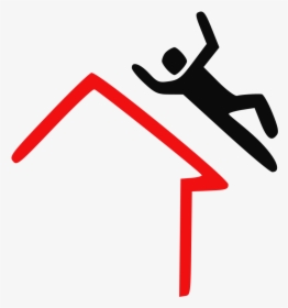Falling - Falling From Roof Png, Transparent Png, Transparent PNG