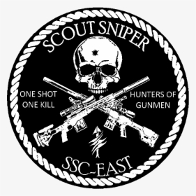 Us Marine Corps Scout Sniper School Logo - Usmc Scout Sniper Logo, HD Png Download, Transparent PNG