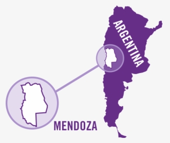 Argentina Mendoza Red 0001 - Map Of Argentina Major Cities, HD Png Download, Transparent PNG