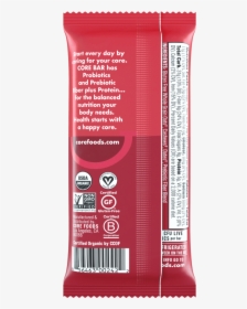 Dark Chocolate Cherry, 8 Bars, 2 Oz - Core Food Bars Nutrition, HD Png Download, Transparent PNG