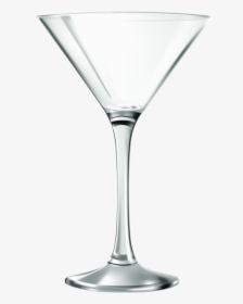 Empty Martini Glass - Transparent Background Martini Glass, HD Png Download, Transparent PNG