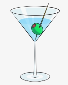 Cartoon Martini By Deathbycartoon - Martini Glass, HD Png Download, Transparent PNG