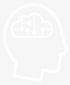 Head And Brain, Representing Brainstorming - Digital Strategy Icon White, HD Png Download, Transparent PNG