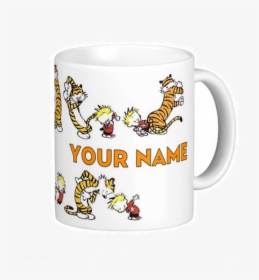 Personalized Calvin And Hobbes Plastic Kids Mug 11oz - Calvin And Hobbes, HD Png Download, Transparent PNG