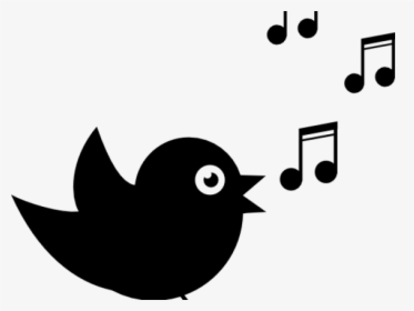 Transparent Singing Silhouette Png - Song Bird Clip Art, Png Download, Transparent PNG