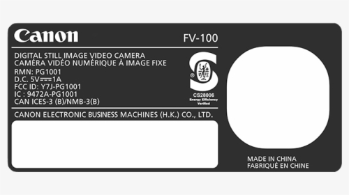 A New Camera Appears For Fcc Certification, Likely - Canon, HD Png Download, Transparent PNG