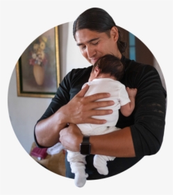 An Image Of A Man Holding His Newborn Son On His Chest - Girl, HD Png Download, Transparent PNG