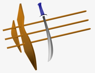 Angle,yellow,pitchfork - Sword, HD Png Download, Transparent PNG
