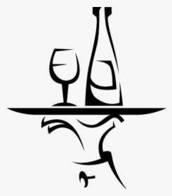 Waiters Tray Wall Sticker - Logo Restaurant Icon Png, Transparent Png, Transparent PNG