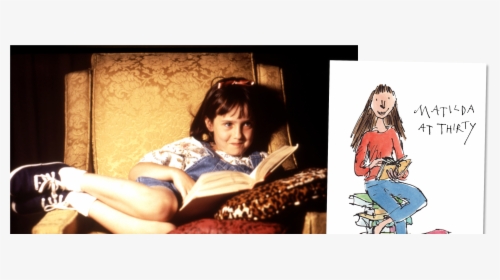 A Photo Of A Young Mara Wilson As Matilda In The Film - Matilda Roald Dahl, HD Png Download, Transparent PNG