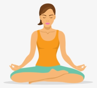 Yoga Meditation Icon - Sitting, HD Png Download, Transparent PNG