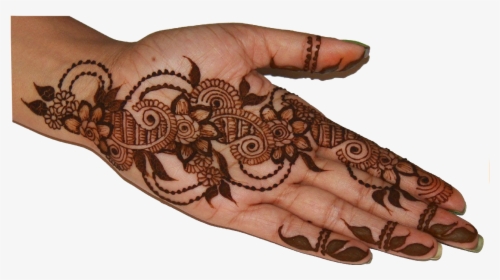 Mehndi Free Pictures - Arabic Mehndi Designs Inside Hand, HD Png Download, Transparent PNG