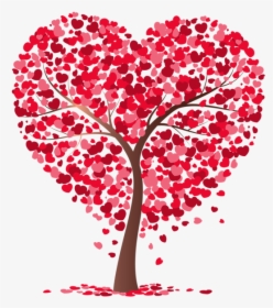 Valentines Day Tree Hearts, HD Png Download, Transparent PNG