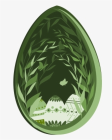 Easter Egg Papercut Easter Design Vector Illustration - Illustration, HD Png Download, Transparent PNG