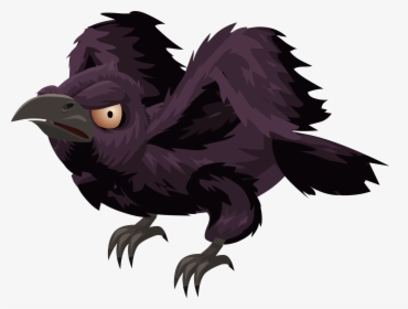 Crow Clipart Rook - Evil Bird Clipart, HD Png Download, Transparent PNG